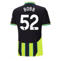 Camiseta Manchester City Oscar Bobb #52 Segunda Equipación Replica 2024-25 mangas cortas